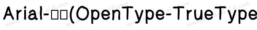 Arial-常规(OpenType-TrueType) (Versio字体转换